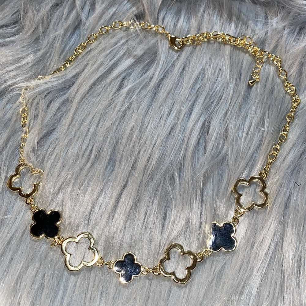 Black and Gold Fashion Necklace